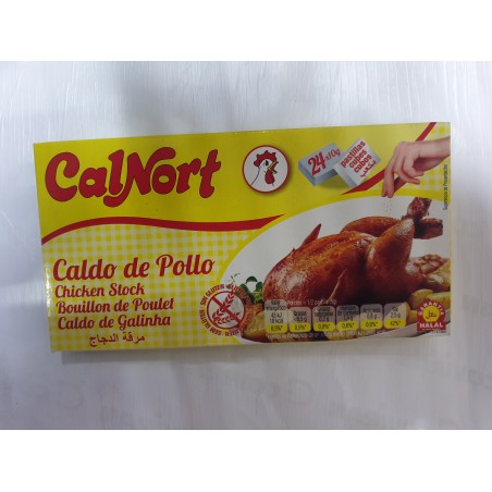 Pastillas caldo de pollo sin gluten Calnort 240g 24x10g